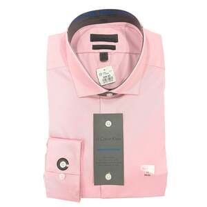 Calvin Klein Infinite Non-Iron Slim Fit Dress Shirt in Blossom Pink